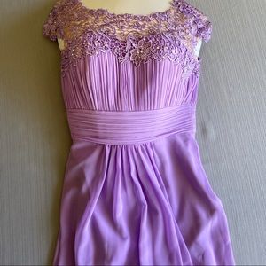 Lavender Size 4 Bridesmaid Maternity Prom Dress